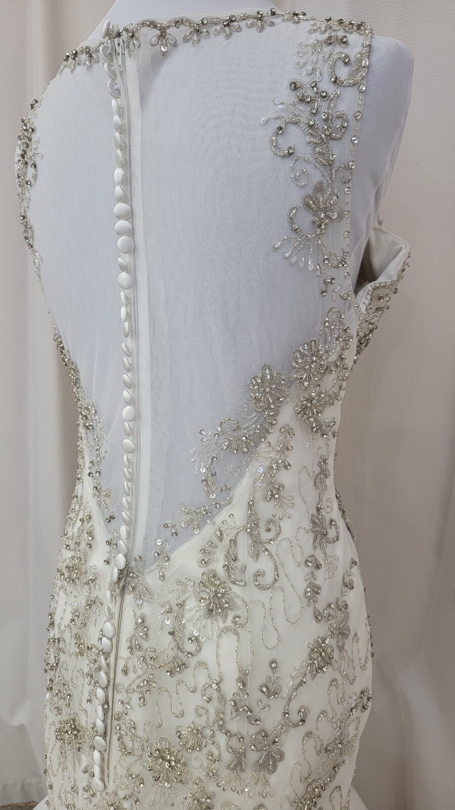 Mary’s Bridal D8101 Dress Mermaid Crystal Beaded Embroidered Bodice Tulle Skirt